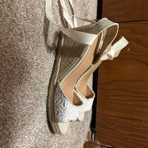 Wedge Sandals. 
NEVER WORN.